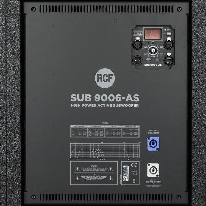 RCF SUB 9006-AS Active High Power Subwoofer