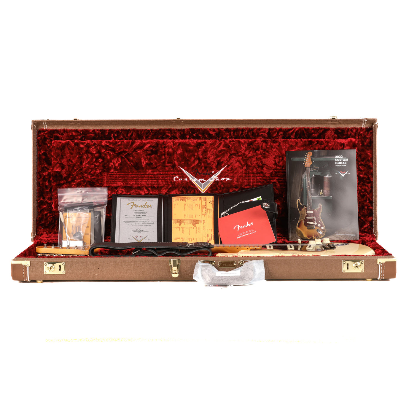 Fender Custom Shop 1956 Stratocaster Heavy Relic Guitar - Aged Vintage White - CHUCKSCLUSIVE - #R125401