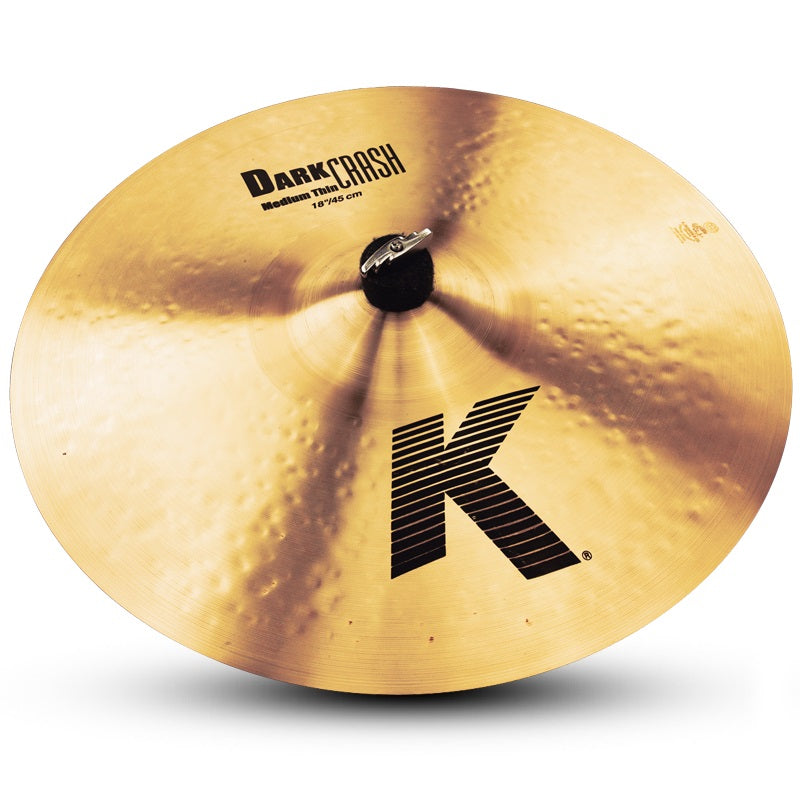 Zildjian 18-Inch K Dark Medium Thin Crash Cymbal - New,18 Inch