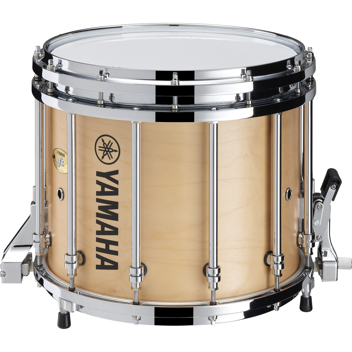 Yamaha 14 x 12-Inch 9400 SFZ Marching Snare Drum - Chrome Hardware, Natural Forest - New,Natural Forest