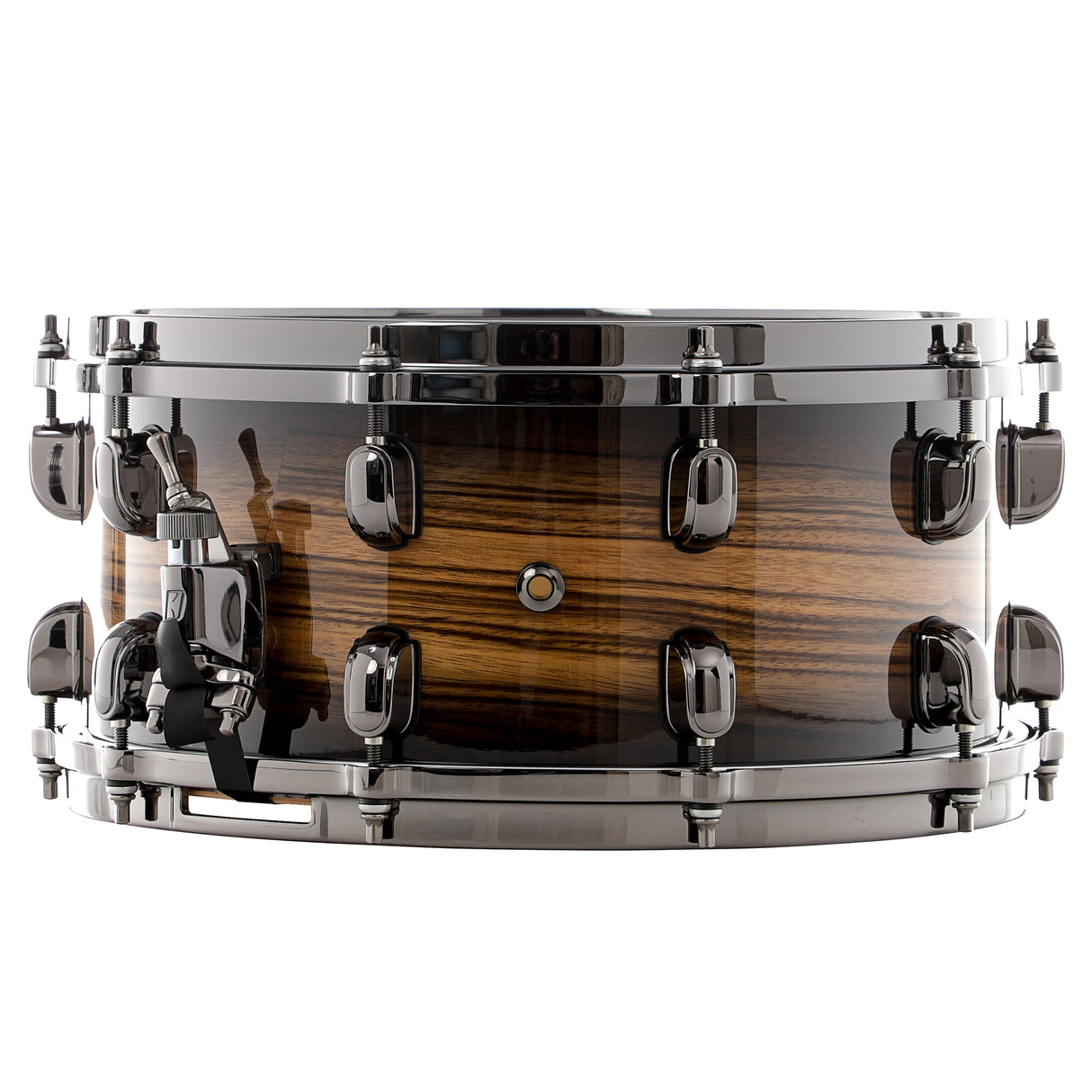 Tama 14 x 6.5-Inch Starclassic Maple Snare Drum - Natural Pacific Walnut Burst with Black Nickel Hardware