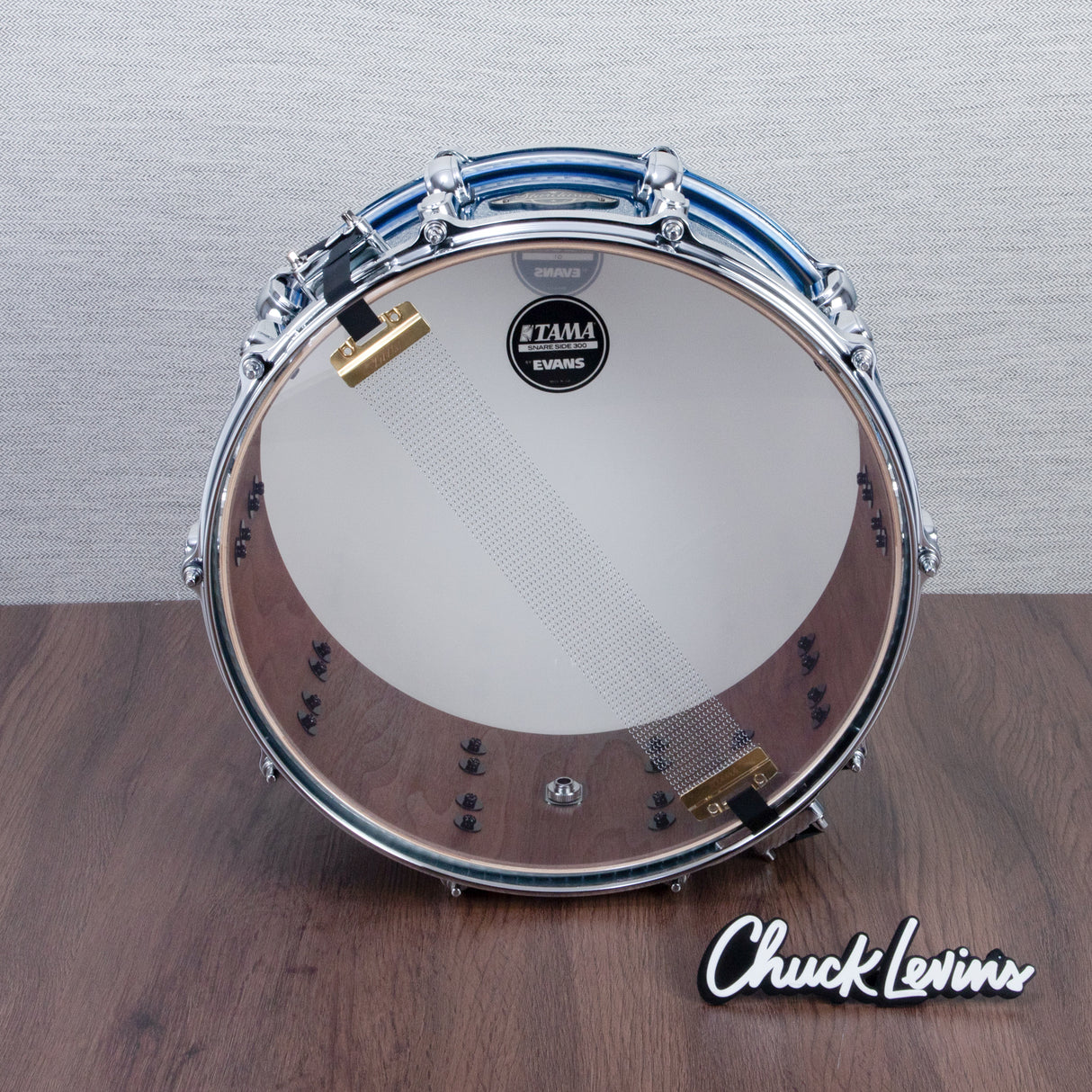 Tama 6.5 x 14-Inch Starclassic Walnut/Birch Snare Drum - Molten Blue Ice Fade