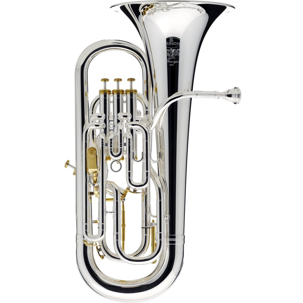 Besson BE2052-2G-0 B-Flat Euphonium - Silver Plated Prestige Series