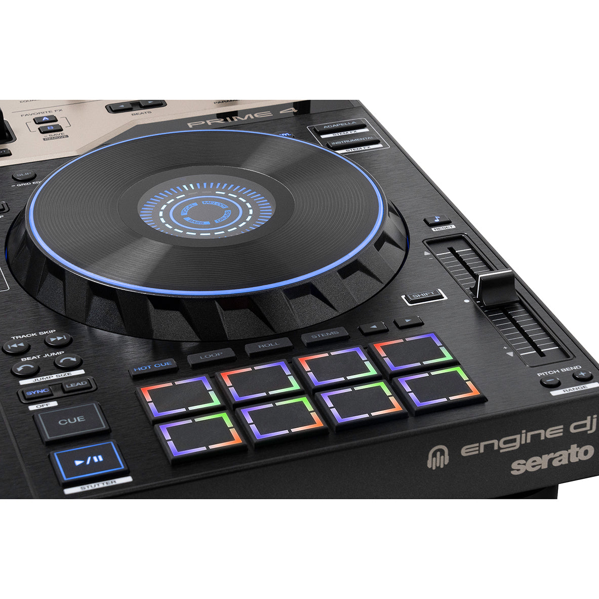 Denon DJ PRIME 4 G2 4-Channel Standalone DJ System with Built-in FX, Lighting Output, and Stems