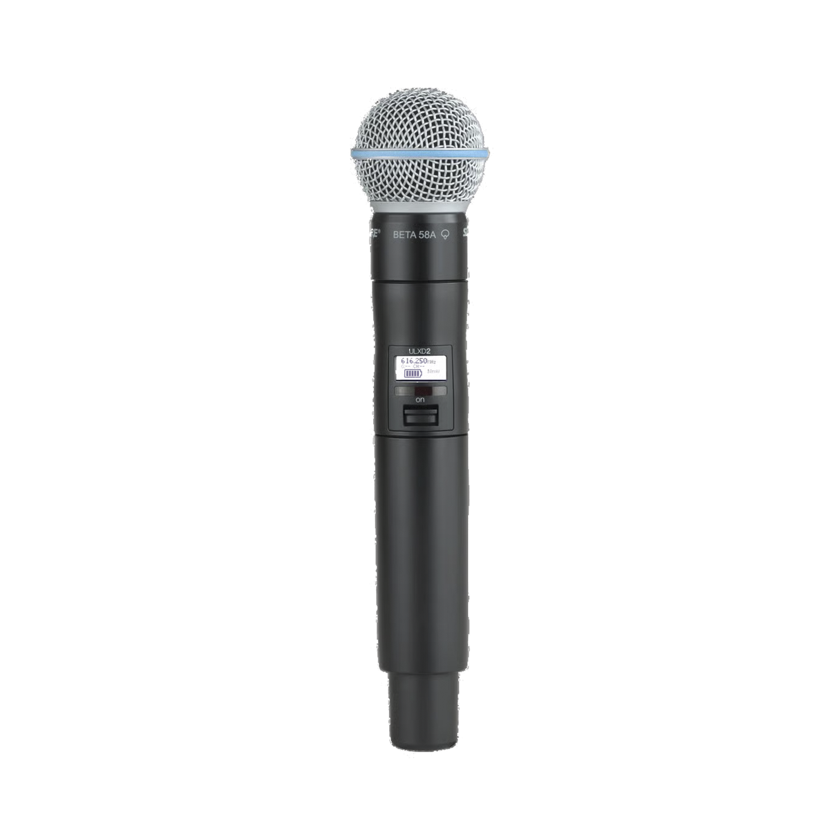 Shure ULXD2/B58 Digital Handheld Wireless Microphone Transmitter with Beta 58 Capsule - G57 Wideband
