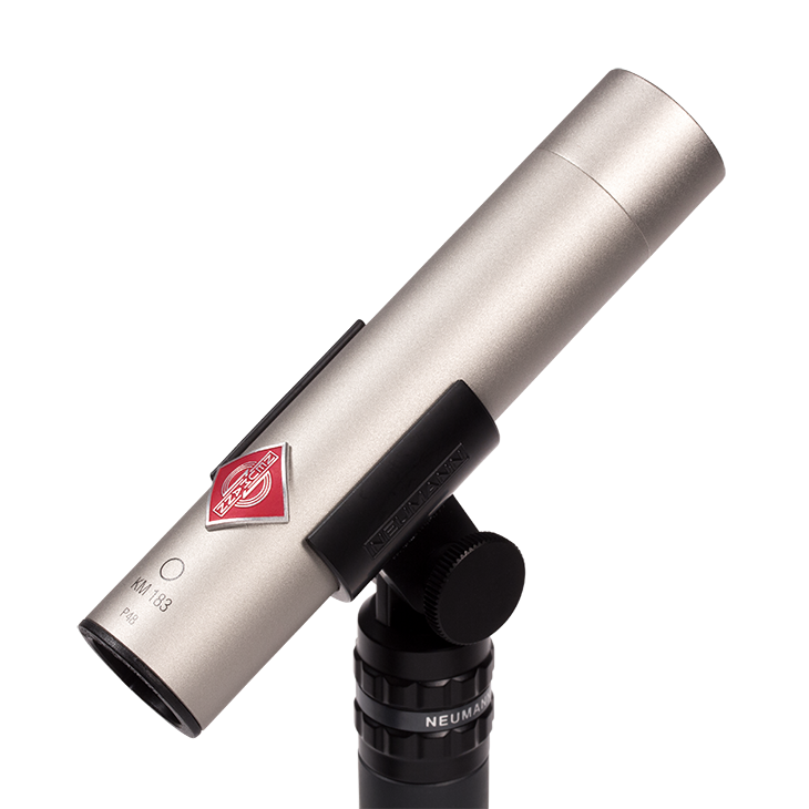 Neumann KM 183 NI Small Diaphragm Omnidirectional Condenser Microphone W/ SG21 Shockmount & WNS100 - Nickel
