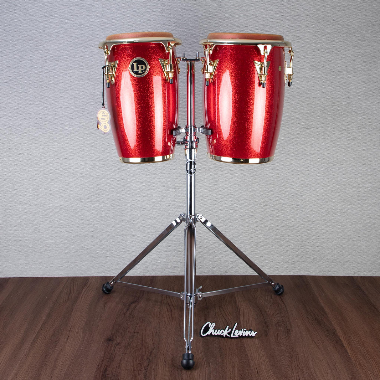 LP Custom Shop Junior Conga Set - Arena Red with Gold Hardware