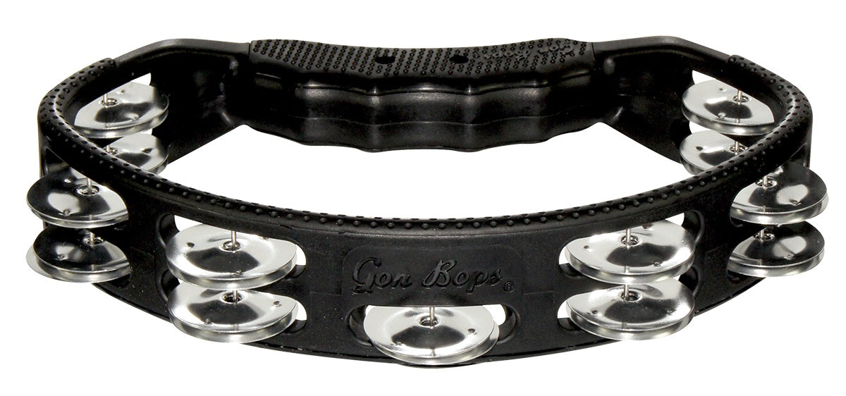 Gon Bops PTAMAL Tambourine w/ Aluminum Jingles - Black