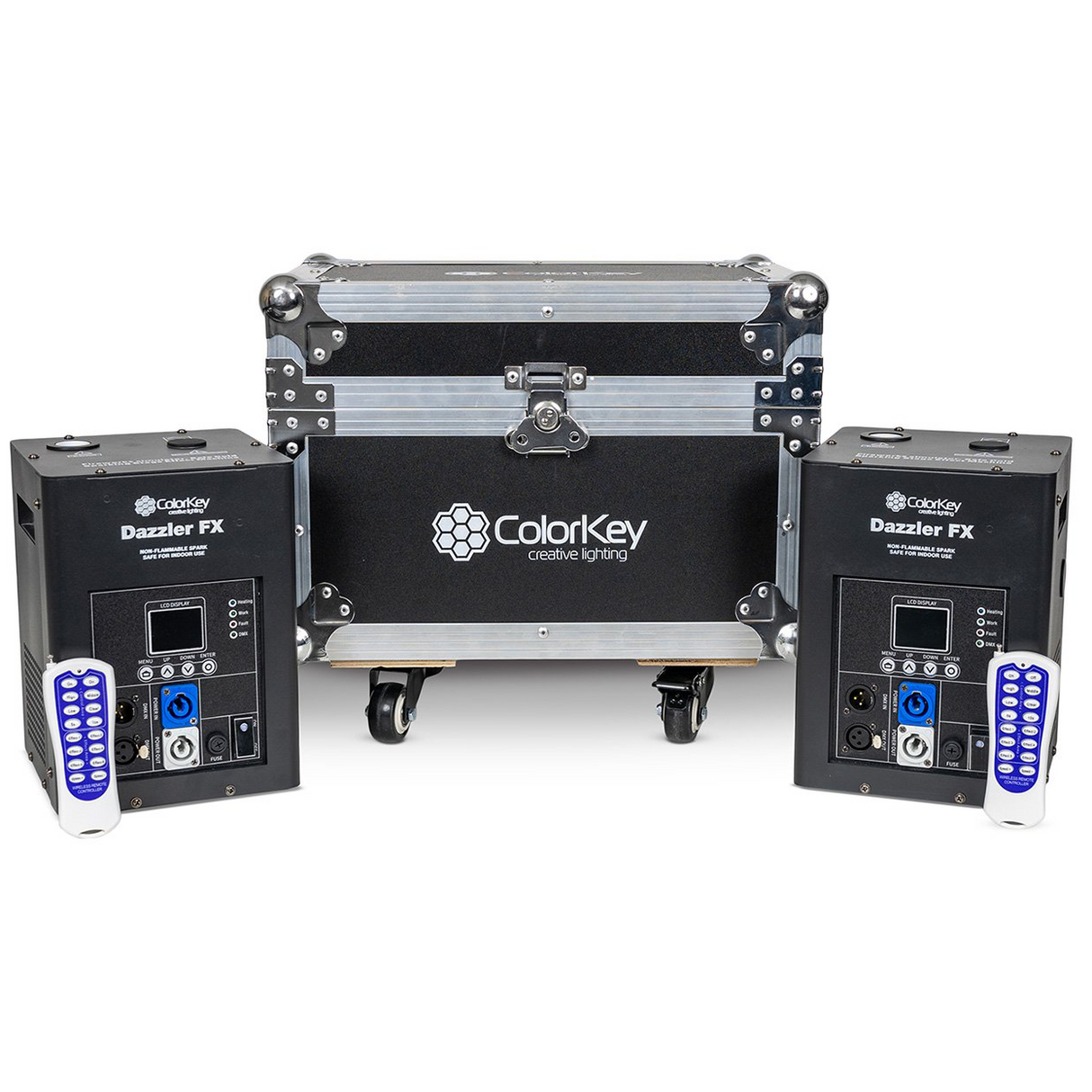 ColorKey Dazzler FX Cold Spark Machine Bundle with Case