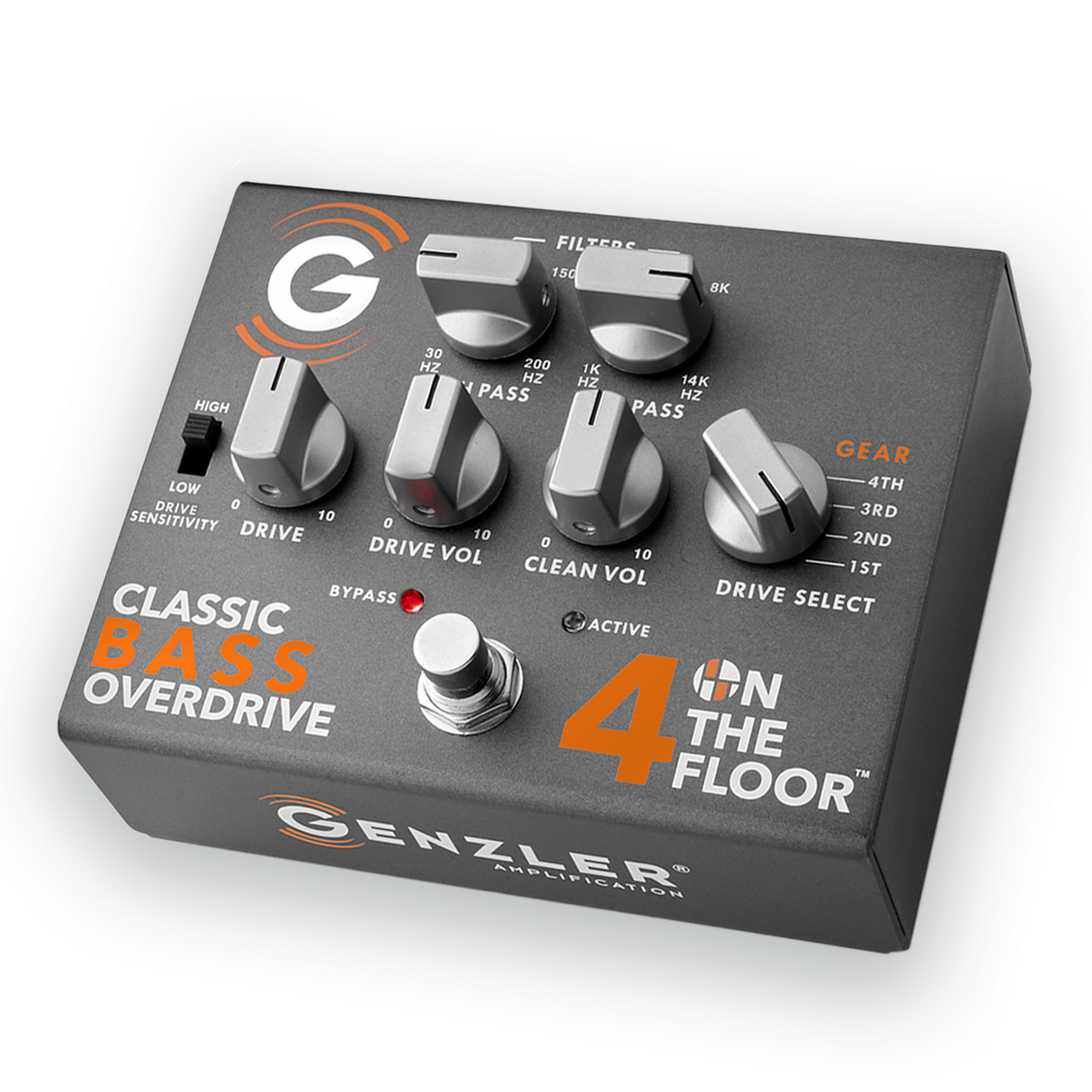 Genzler 4 On The Floor Classic Bass Overdrive Pedal - Mint, Open Box