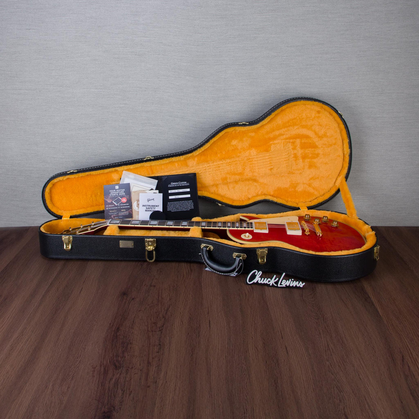 Gibson Custom Shop 1957 Les Paul Custom Reissue, Gold Hardware - Watermelon King/Gloss - CHUCKSCLUSIVE - #75101