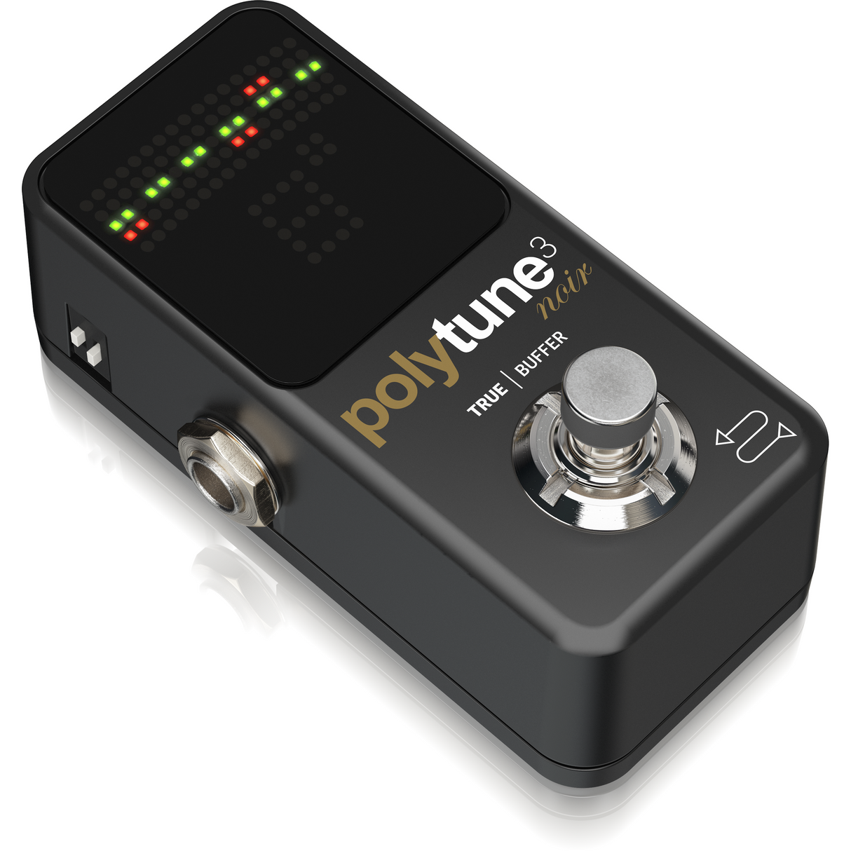 TC Electronic POLYTUNE 3 NOIR Ultra-Compact Polyphonic Tuner with Multiple Tuning Modes and Built-In BONAFIDE BUFFER