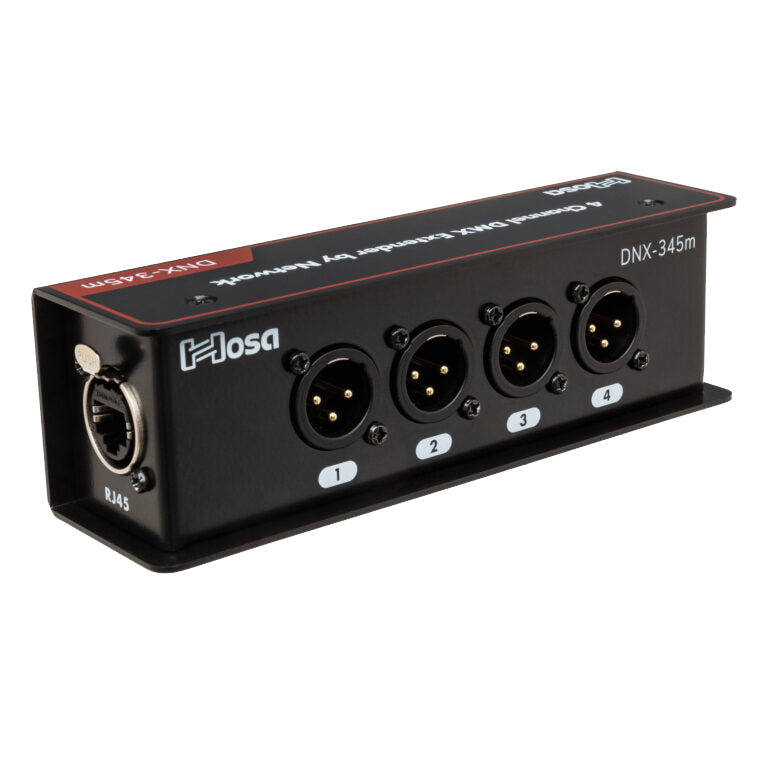 Hosa DNX-345M 4-Channel 3-Pin XLR-Male to CAT Cable Extender