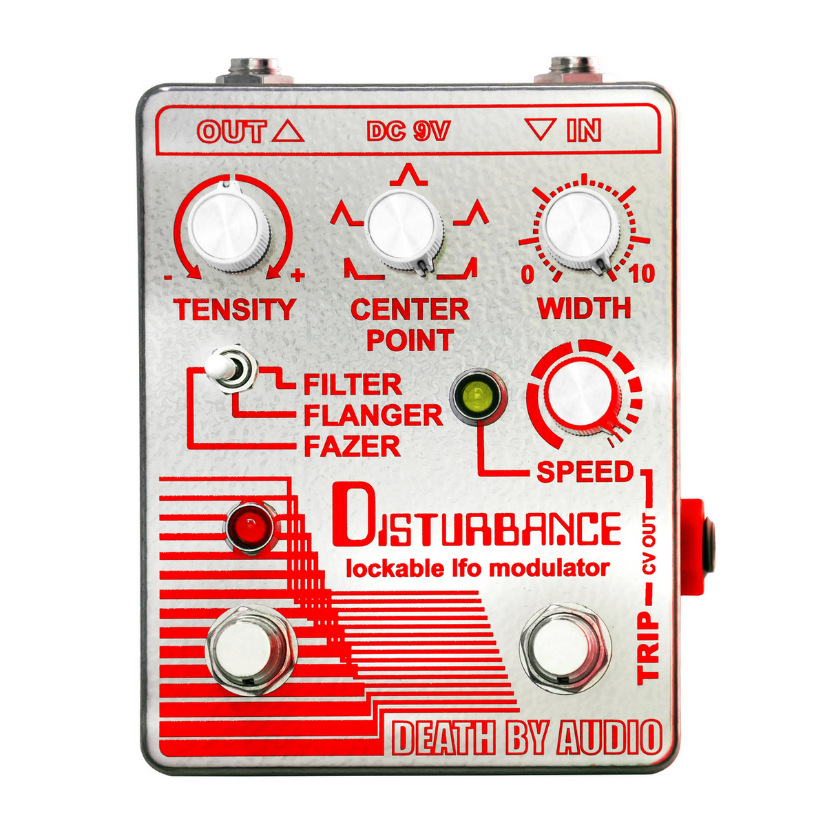 Death By Audio Disturbance Lockable LFO Mod Pedal - Mint, Open Box