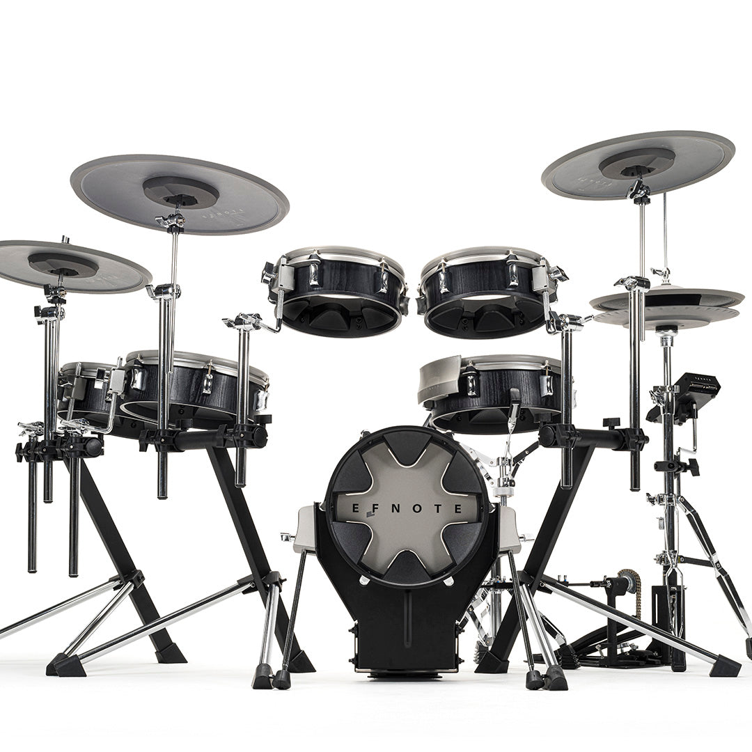 EFNOTE 3X 6-Piece Electronic Drum Kit With Cymbal Pads - Black Oak-ish
