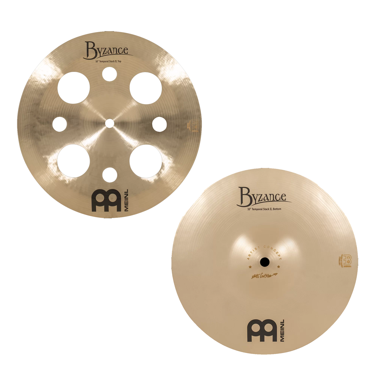 Meinl Cymbals 10-Inch Artist Concept Model Matt Garstka Temporal Stack II Cymbals