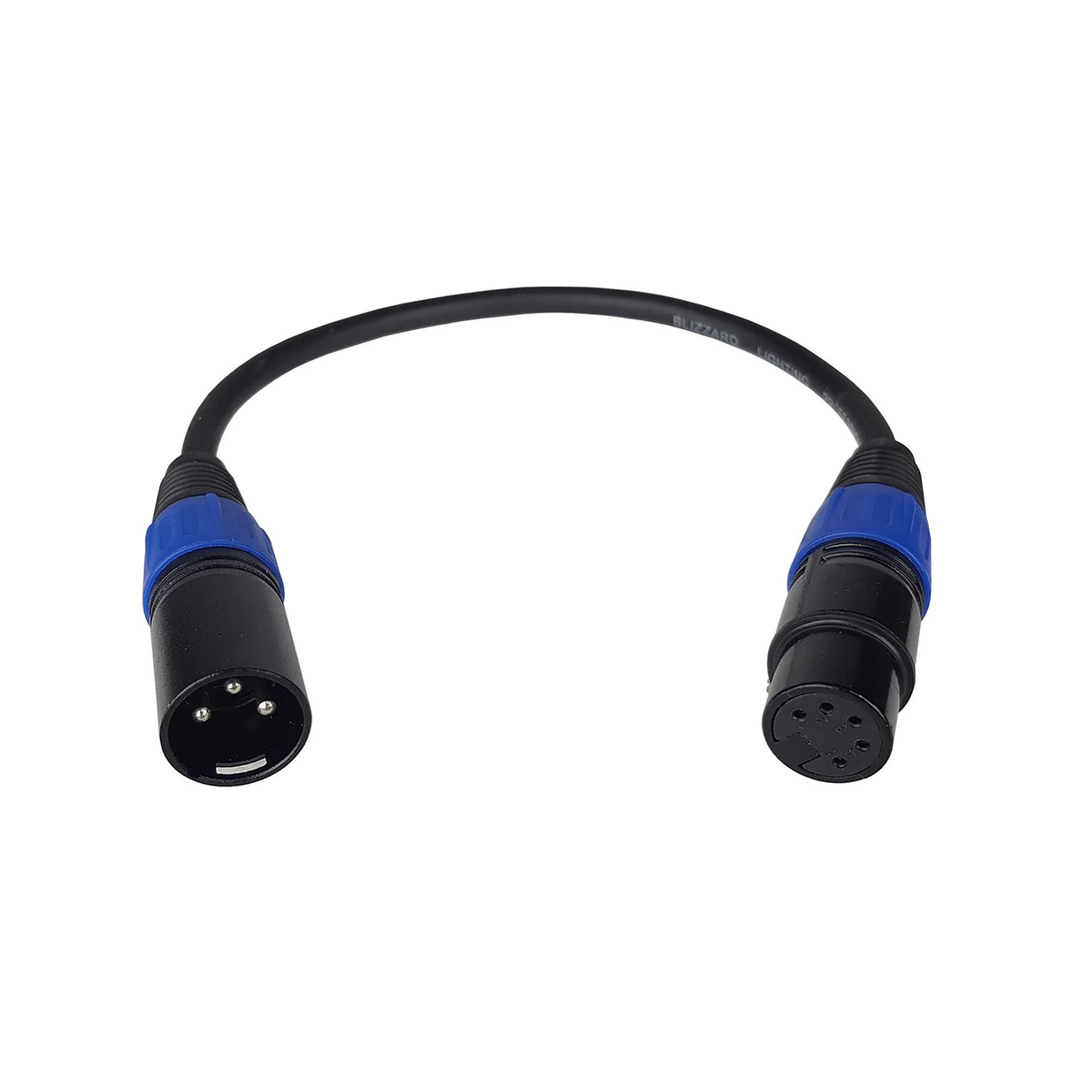 Blizzard DMX 3-Pin Male to 5-Pin Female DMX Cable