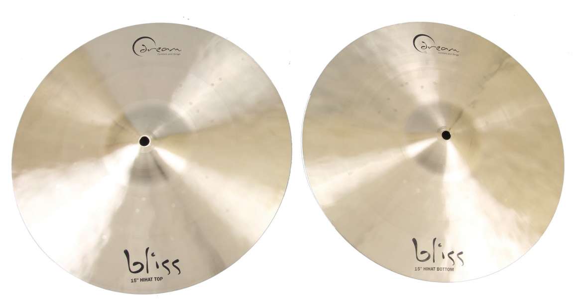 Dream 15" Bliss Hi Hat Cymbals - New,15 Inch