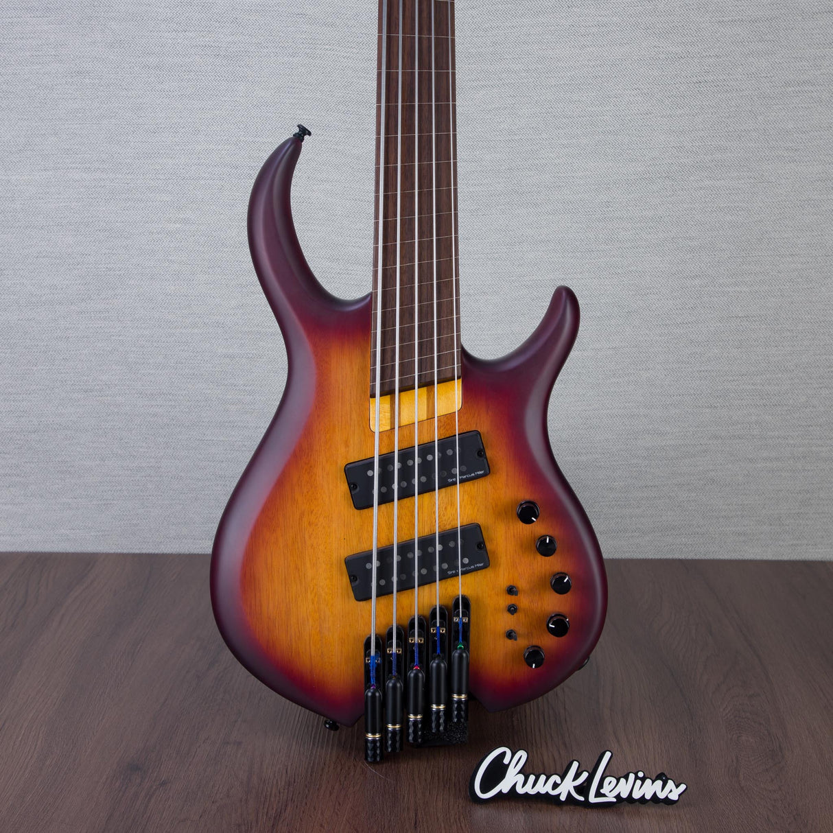 Sire Marcus Miller M6 Fretless 5-String Headless Electric Bass Guitar - Tobacco Sunburst Satin
