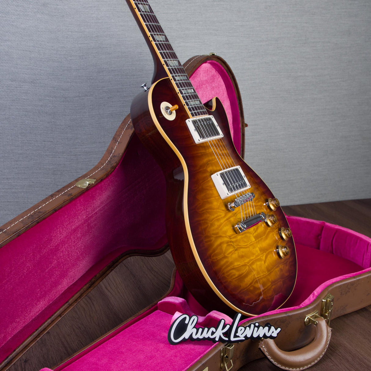 Gibson Custom Shop 1959 Les Paul Standard Reissue 5A Quilt Maple Top Electric Guitar - Faded Tobacco Sunburst - #960104