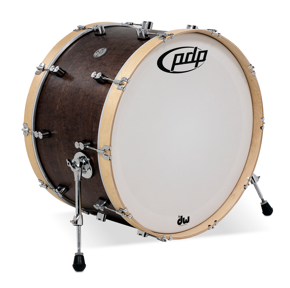 PDP PDCC1424KKTN 24" x 14" Concept Maple Classic Bass Drum - Walnut / Natural