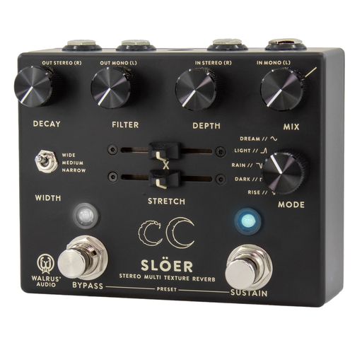 Walrus Audio SLÖER Stereo Ambient Reverb Effects Pedal - Black