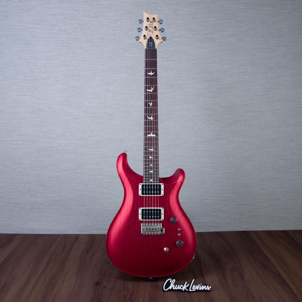 PRS Limited Edition CE 24-08 Swamp Ash Satin Electric Guitar - Red Apple Metallic - #0400771