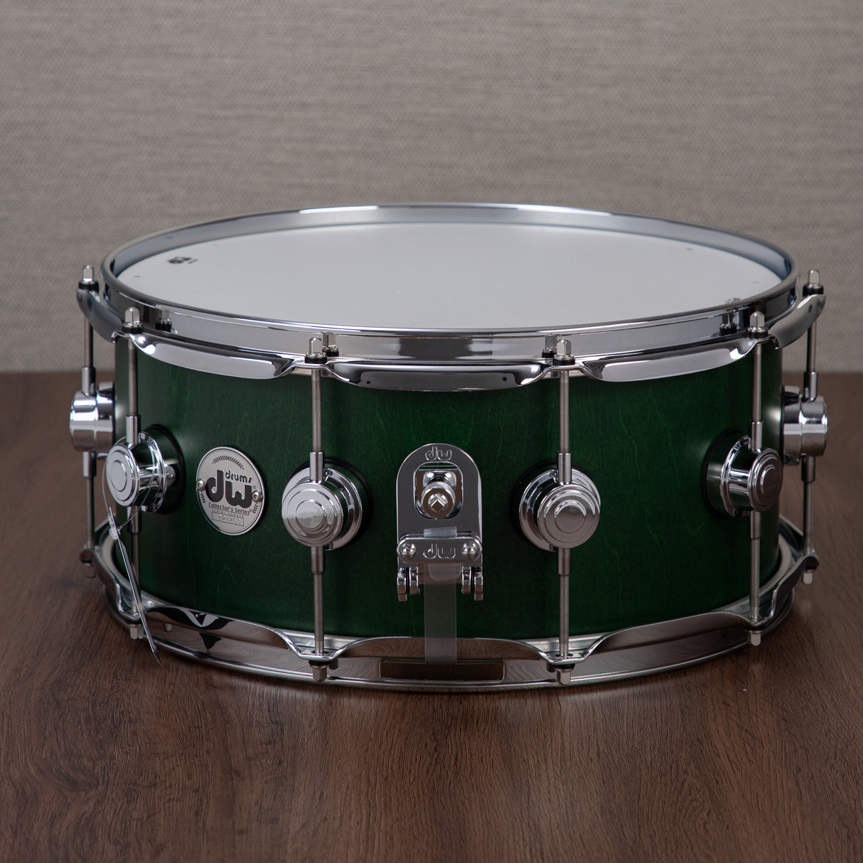 DW Collector's 333 Maple 6x14-Inch Snare Drum - Emerald Satin Oil