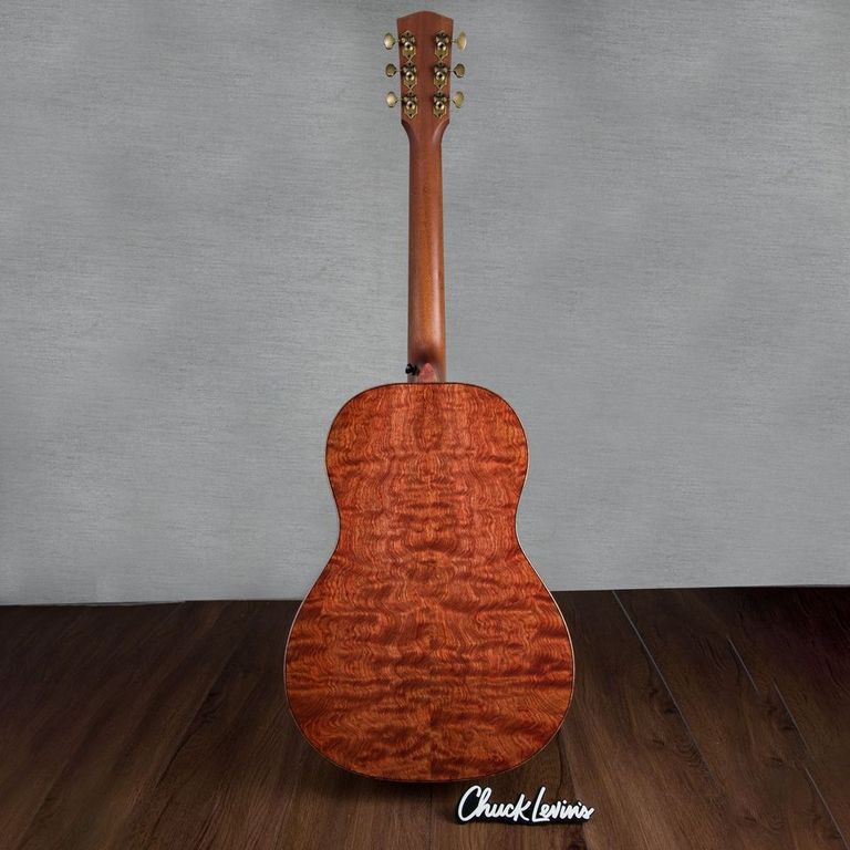 Bedell Seed to Song Parlor Acoustic Guitar - Quilt Bubinga and Sitka Spruce - Triple Burst Finish - CHUCKSCLUSIVE - #1222003