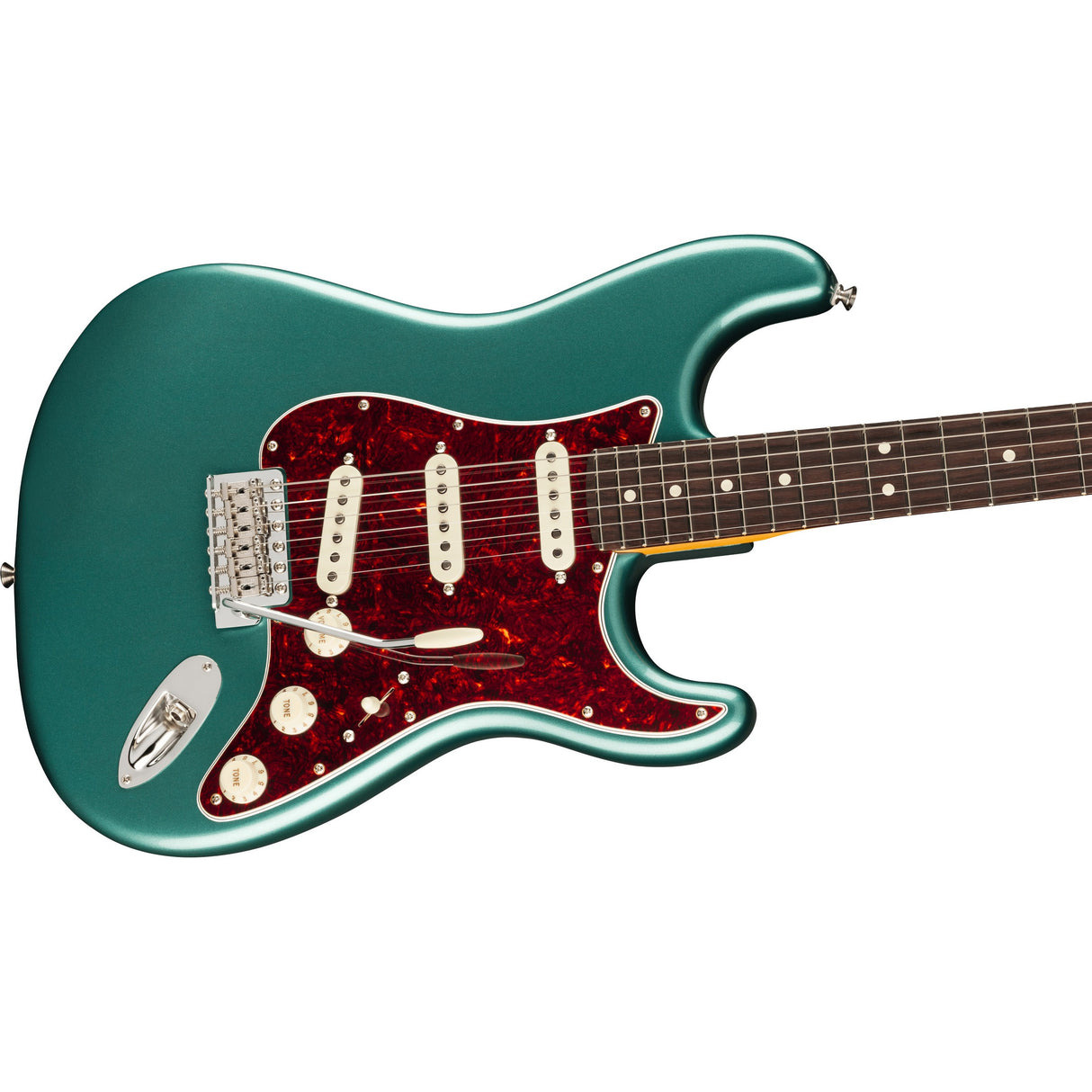 Fender American Professional Classic Stratocaster Electric Guitar, Rosewood Fingerboard - Faded Sherwood Green Metallic