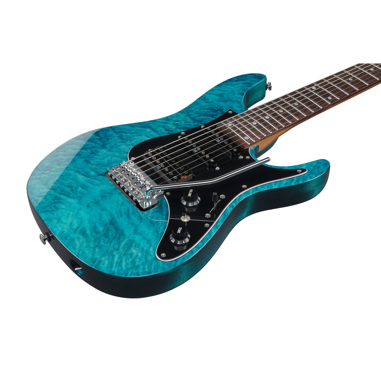 Ibanez AZ Premium AZ447P1QM 7-String Electric Guitar - Cosmic Bluer