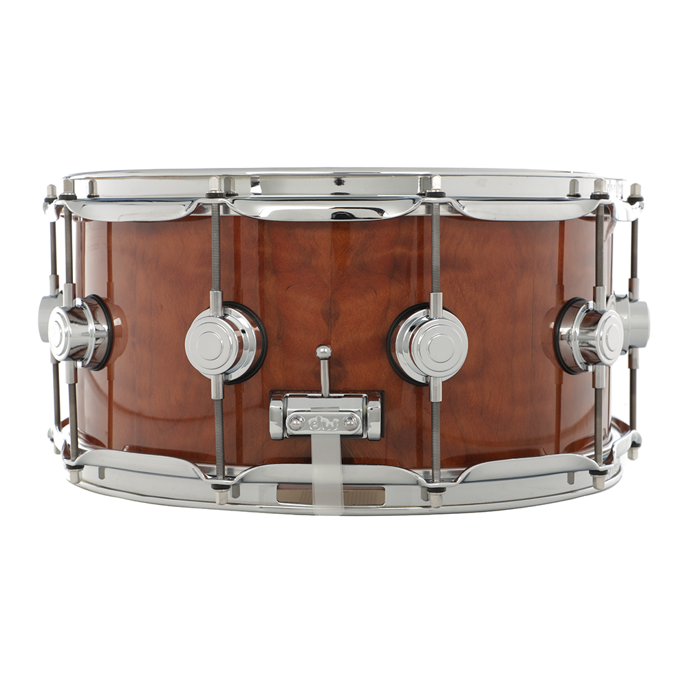 DW Collectors Series 6.5x14 Snare Drum, Exotic Redwood Stump - Chrome Hardware