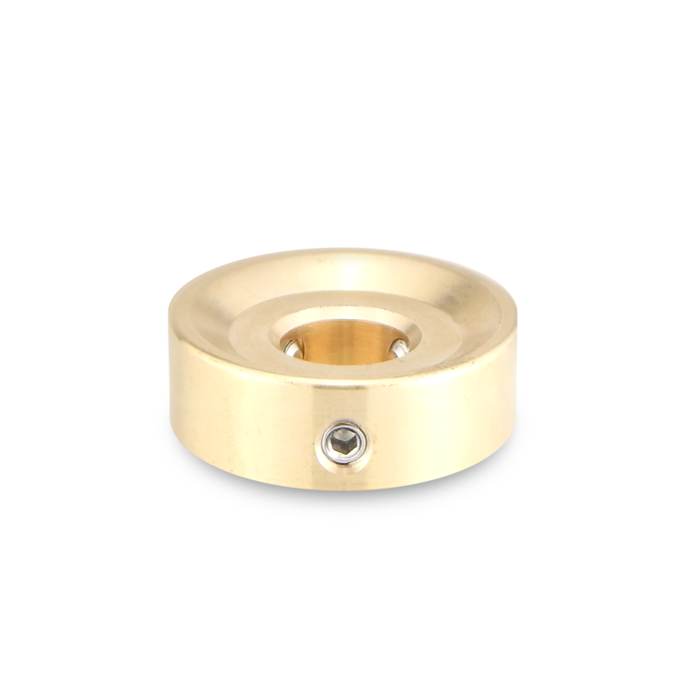Barefoot Buttons V1 Standard Footswitch Button, Brass - For Common 3PDT Switches