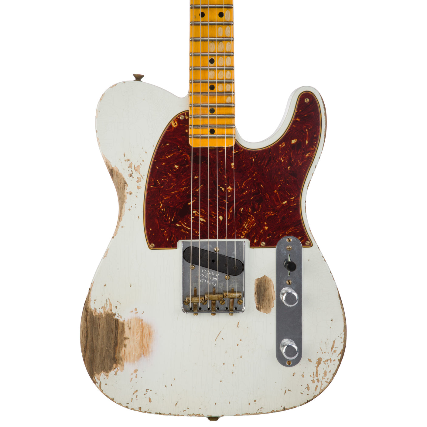 Fender Custom Shop 1950 Esquire Heavy Relic Guitar - Aged Olympic White - CHUCKSCLUSIVE - #R118653