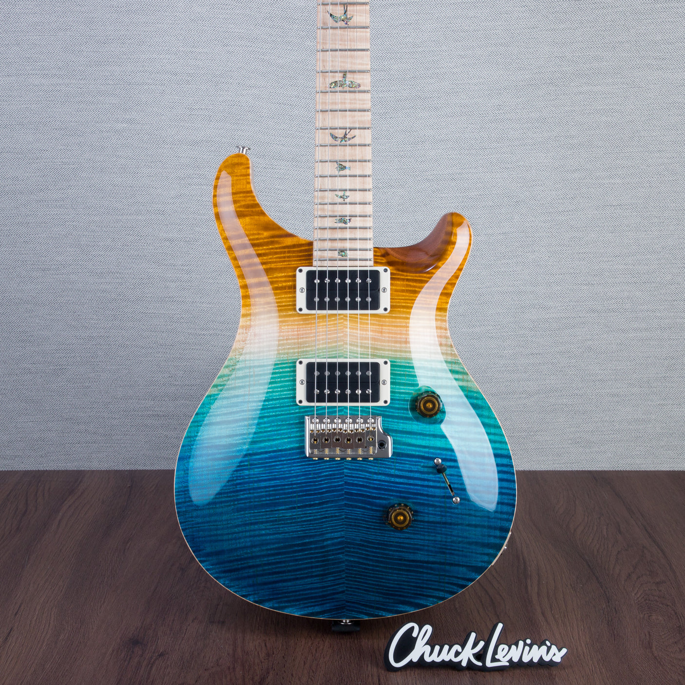 PRS Wood Library Custom 24 Electric Guitar - Private Stock Beach Fade Finish - CHUCKSCLUSIVE - #240383985 - 2024