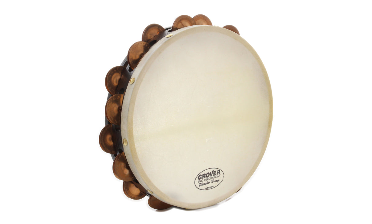 Grover T2/PHBR Projection Plus 10" Double Row Tambourine - Phosphor Bronze Jingles