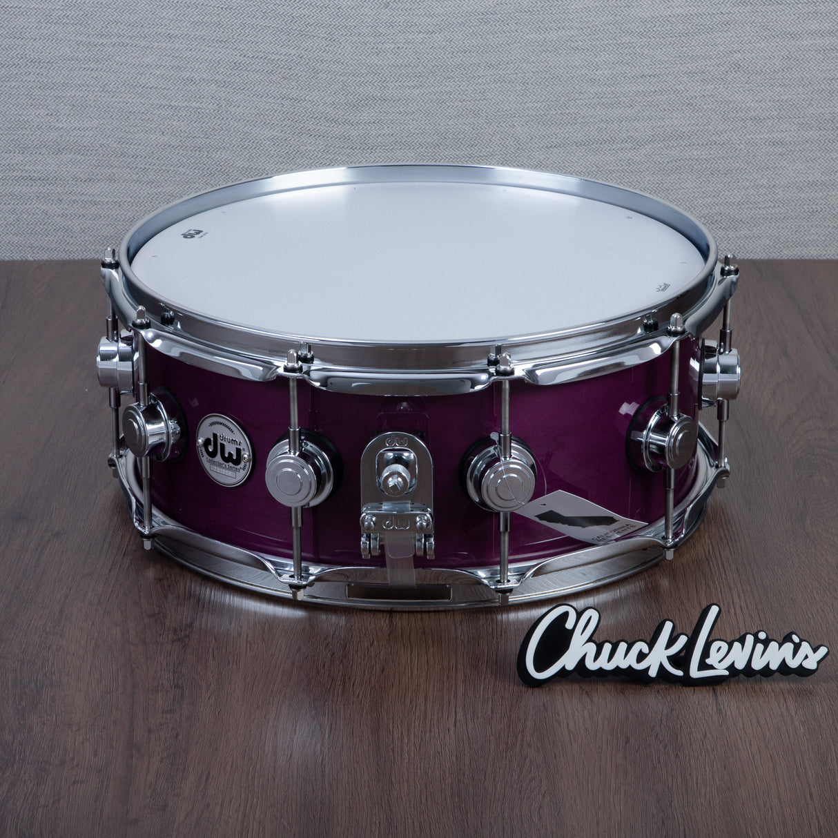 DW 5.5 x 14-Inch Collector's Oak Snare Drum - Ultraviolet Purple