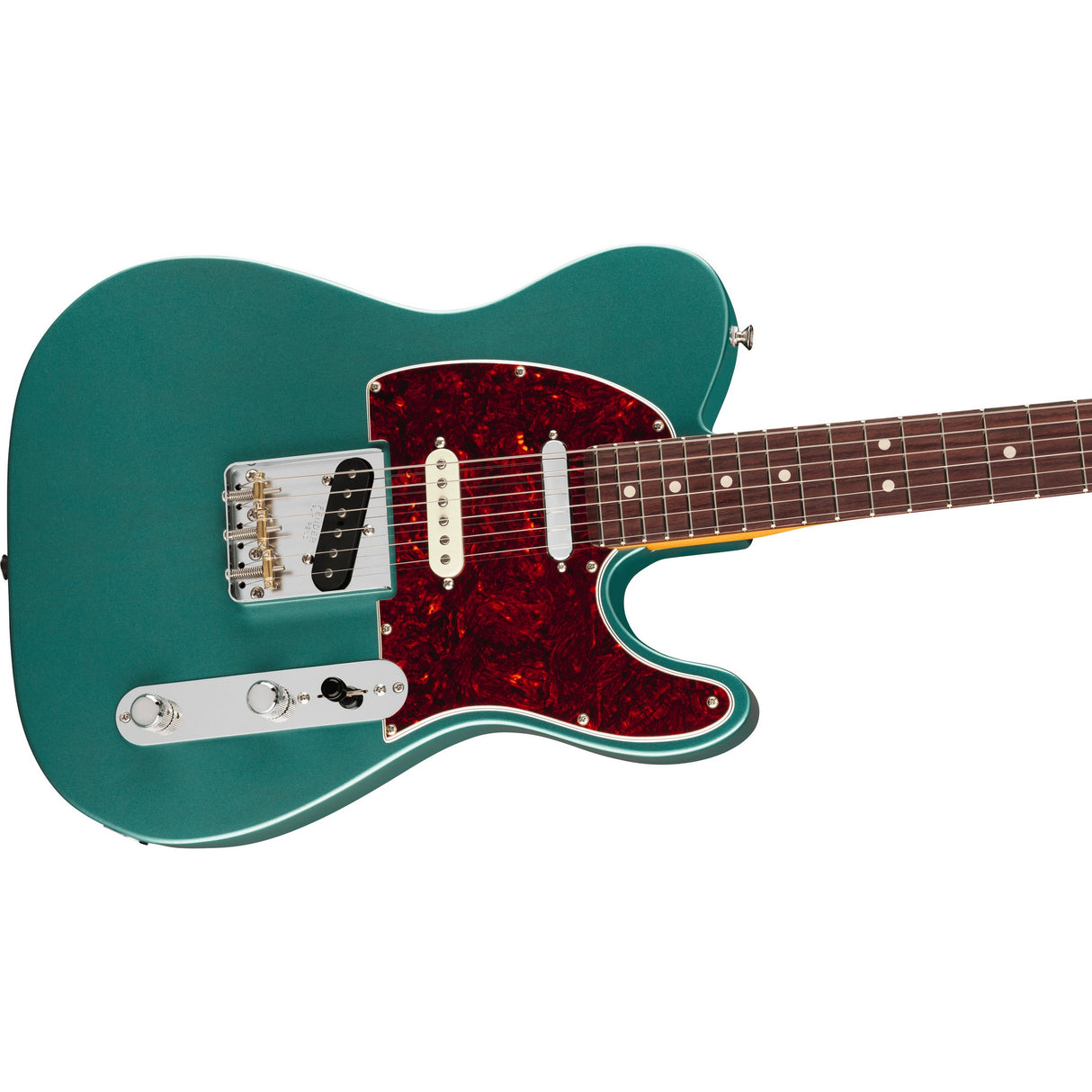 Fender American Professional Hotshot Telecaster Electric Guitar, Rosewood Fingerboard - Faded Sherwood Green Metallic