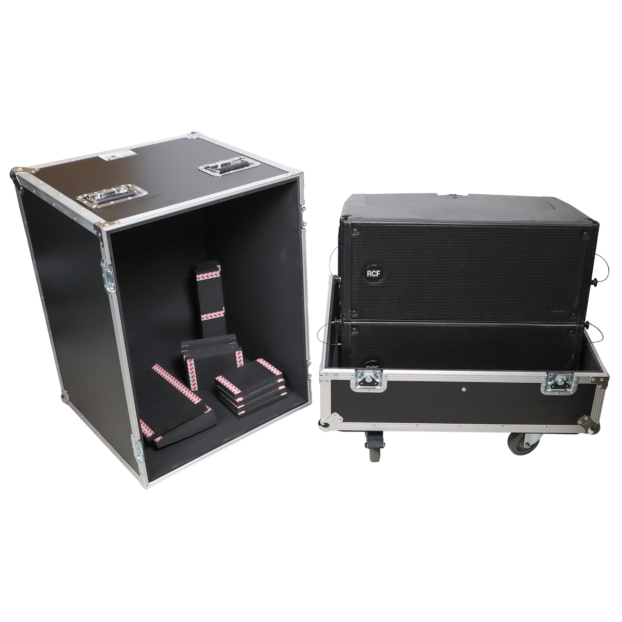 ProX XS-SP273022W Universal ATA Single Speaker Flight Case 27x30x18-Inch fits RCF: 2x HDL30, 2x HDL20, JBL:2x SRX910LA, DAS 2x Sara-100