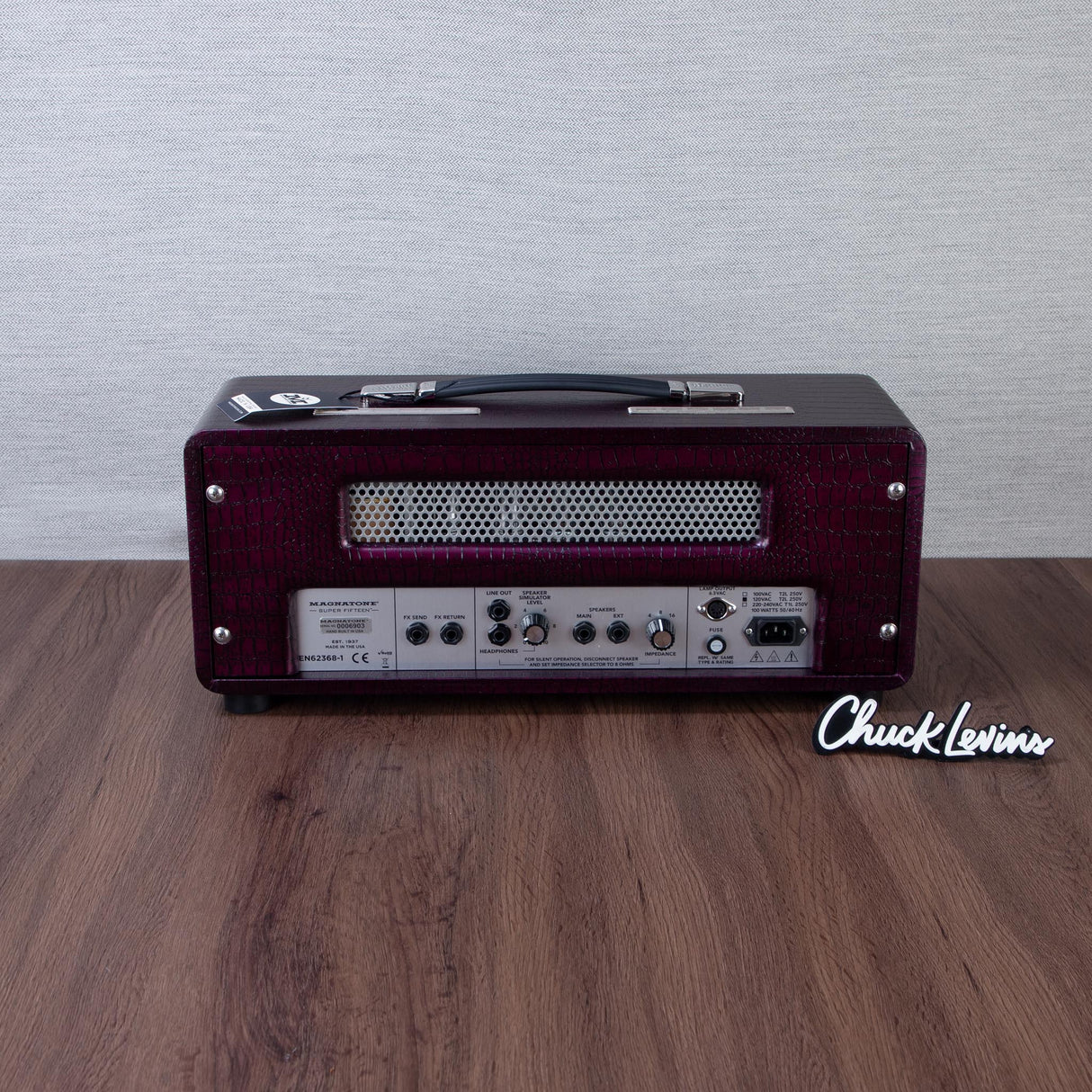 Magnatone Super Fifteen 15-Watt Tube Guitar Amplfier Head - Purple