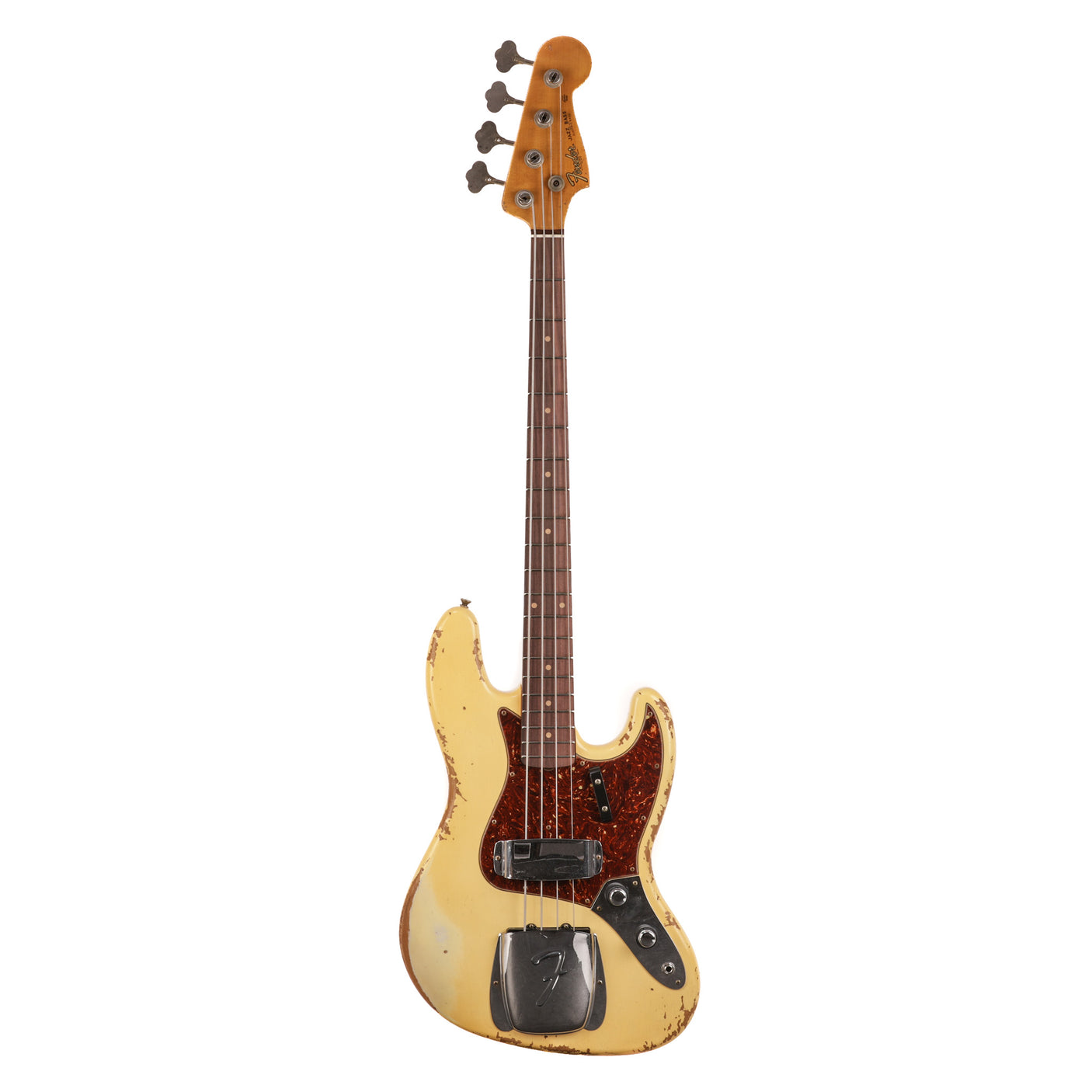 Fender Custom Shop 1961 Jazz Bass, Ash Heavy Relic - Aged Vintage White - CHUCKSCLUSIVE - #R124796