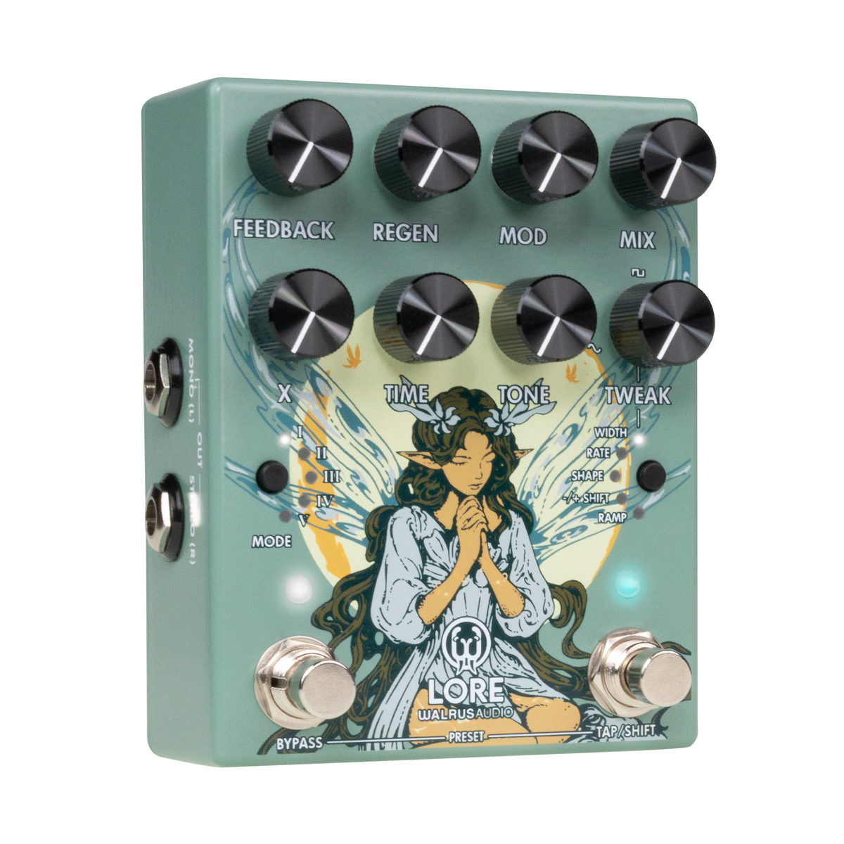 Walrus Audio Lore MKII Reverse Soundscape Generator and Delay Pedal - Green