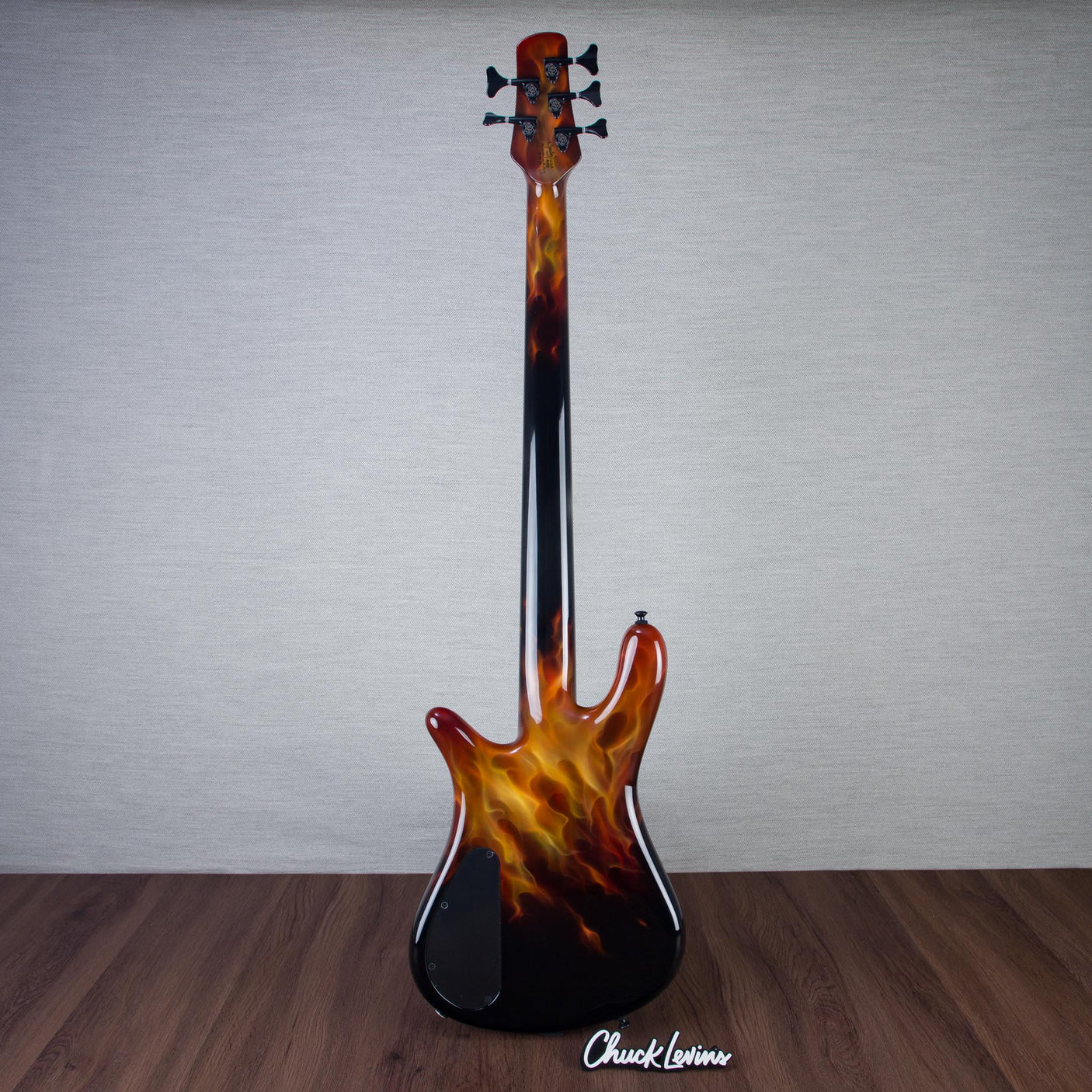 Spector USA Custom NS-5 Hot Rod Series Painted by Dan Lawrence Electric Bass Guitar - "Real Flame" - CHUCKSCLUSIVE - #1998