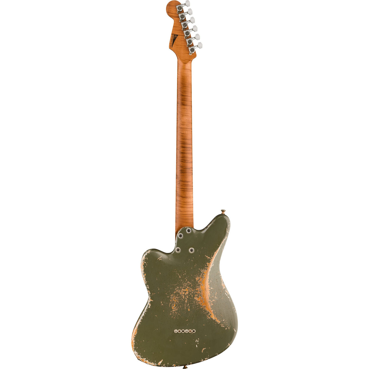 Jackson Custom Shop Master Built Pat Campolattano Misha Mansor Surfcaster Signature Baritone Electric Guitar - Army Drab Green