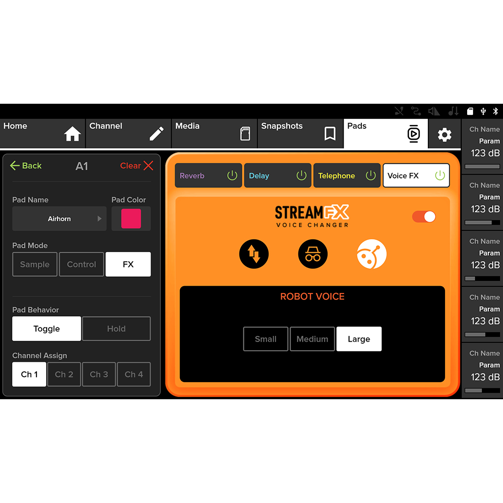 Mackie DLZ Creator XS Adaptive Digital Streaming Mixer - Mint, Open Box