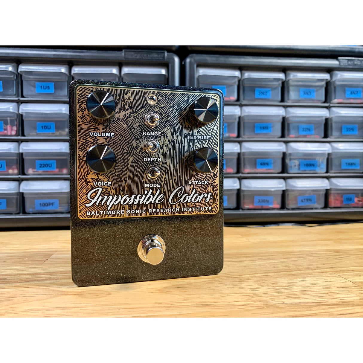 Baltimore Sonic Research Institute Impossible Colors Transformer Coupled Fuzz Pedal