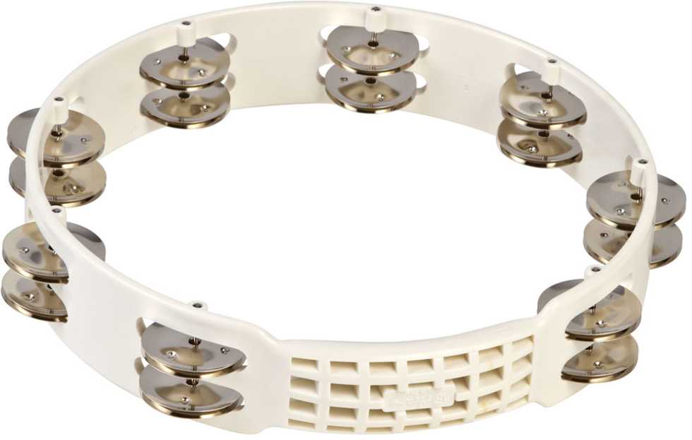 LP LPA192 Aspire 10" Plastic Tambourine, White - Preorder