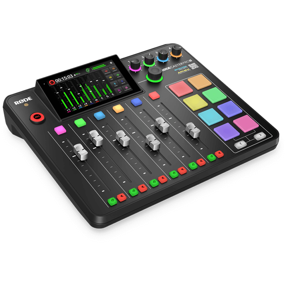 RODE Rodecaster Pro II Production Bundle with NTH-100 Headphones