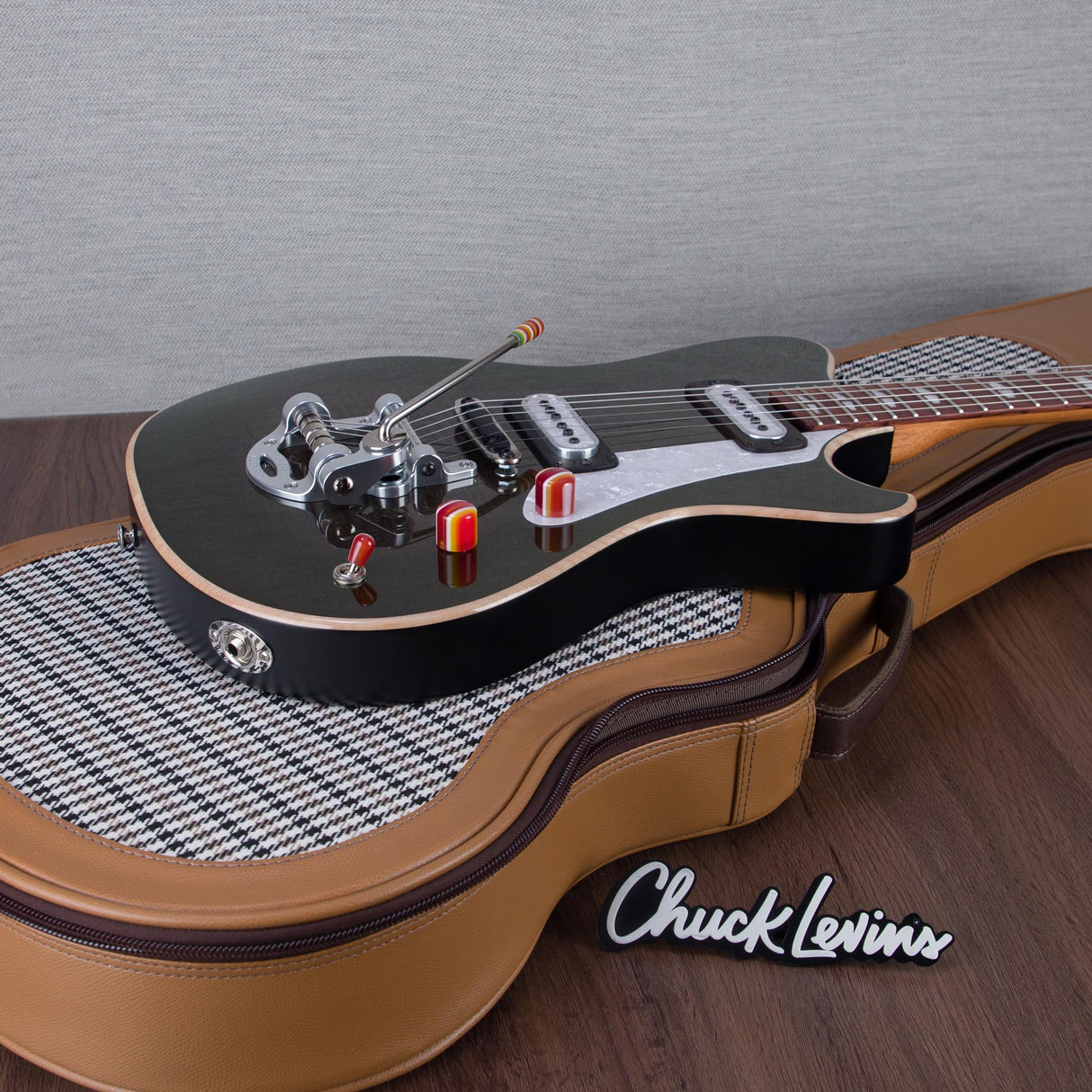 Powers Electric A-Type Select Maple Electric Guitar - Chroma Silver Cranberry - #A905