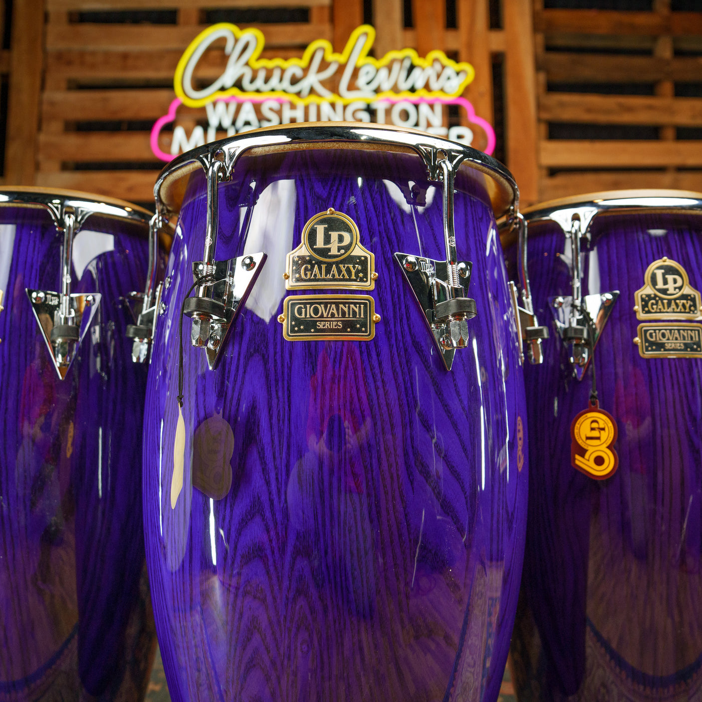 LP Galaxy Giovanni 3-Piece Conga Set - Purple Ash - CHUCKSCLUSIVE